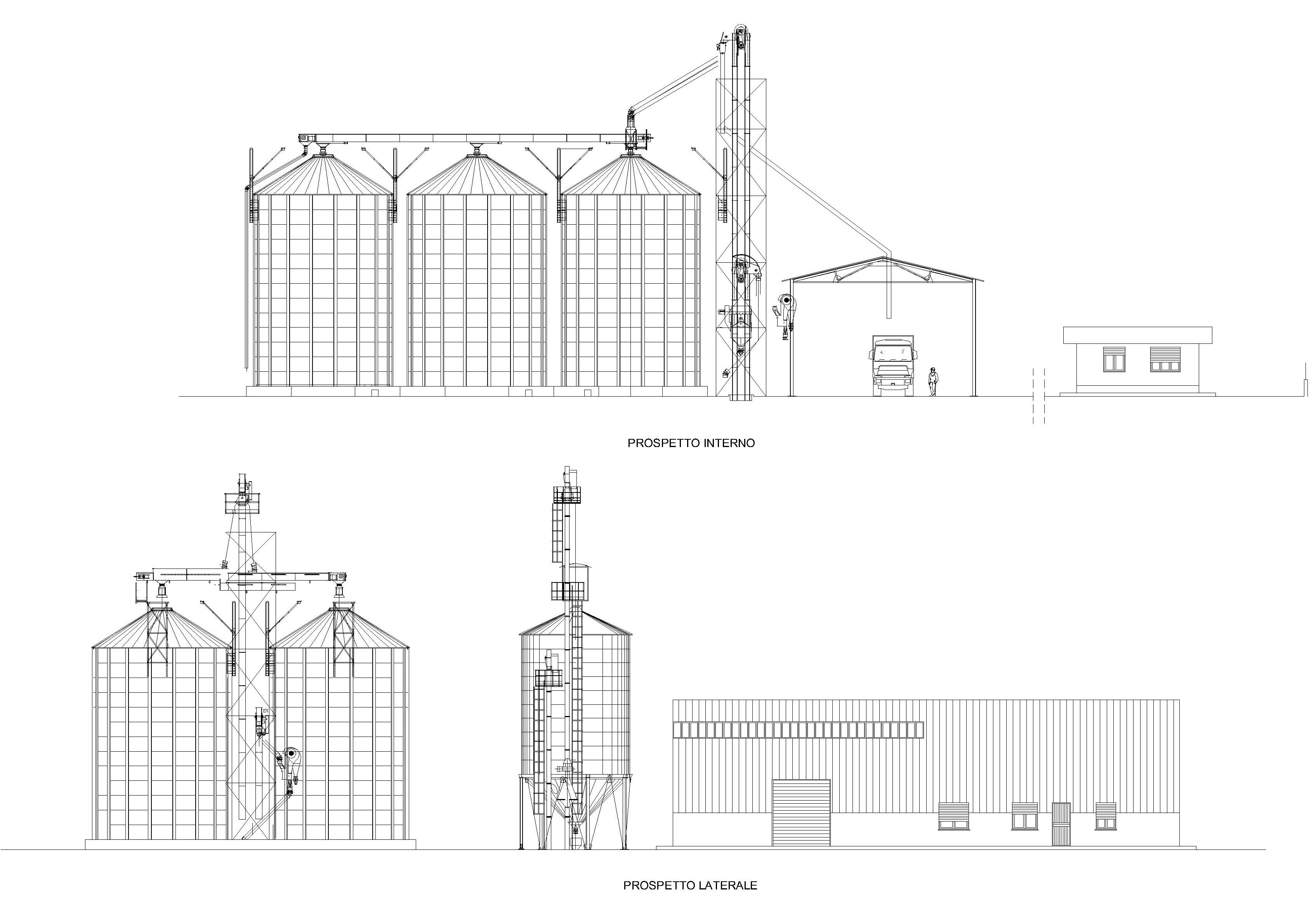 Architetto Giuseppe vajana, centro stoccaggio grano